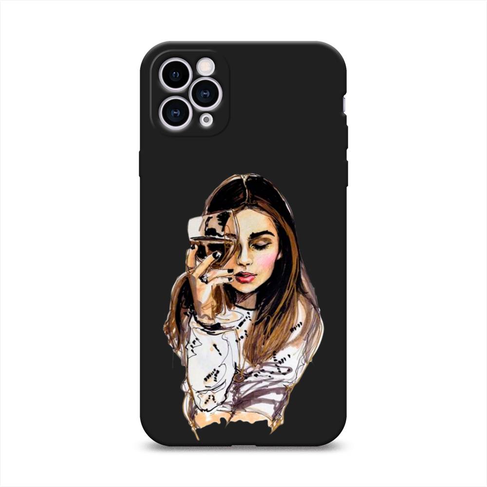 

Чехол Awog на Apple iPhone 11 Pro Max / Айфон 11 Pro Max "Девушка с бокалом", Разноцветный, 12252-1