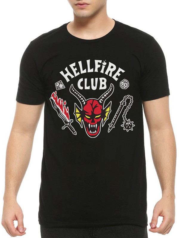 

Футболка мужская DreamShirts Studio черная 3XL, Черный, Hellfire Club / Клуб Адского пламени / Очень Странные Дела / Stranger Things /