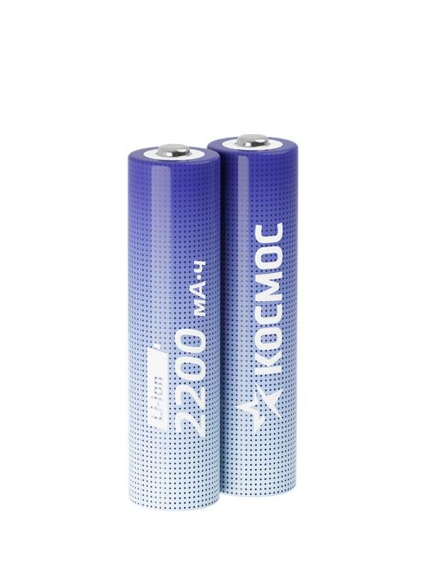 

Аккумулятор 18650 Li-ion 2200мА.ч без защиты (уп.2шт) КОСМОС KOC18650Li-ion22US2