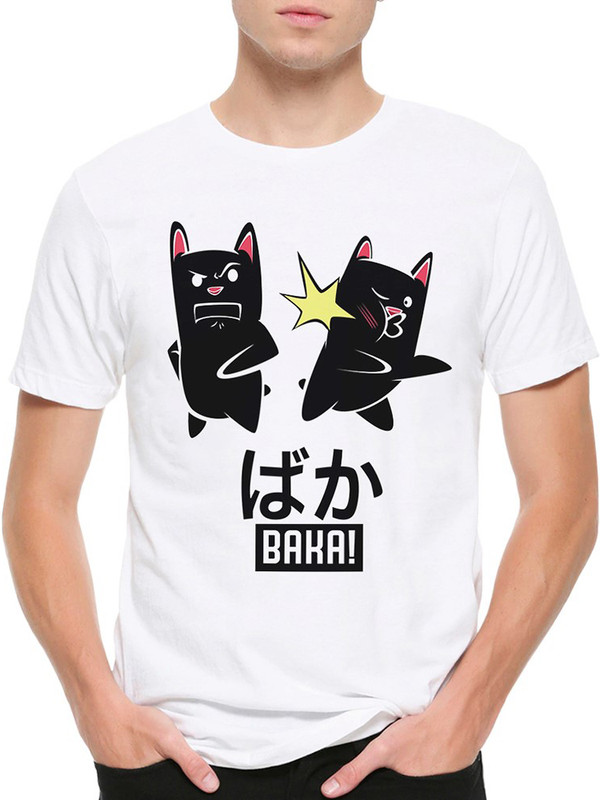 

Футболка мужская DreamShirts Studio Дурак! / Бака! / Аниме / белая 3XL, Белый, Дурак! / Бака! / Аниме /