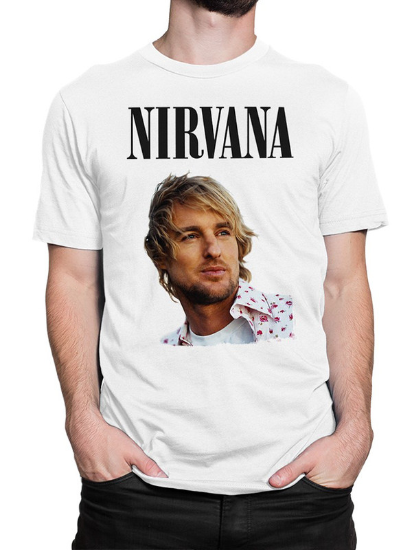 

Футболка мужская DreamShirts Studio Nirvana / Нирвана / Оуэн Уилсон / белая L, Белый, Nirvana / Нирвана / Оуэн Уилсон /