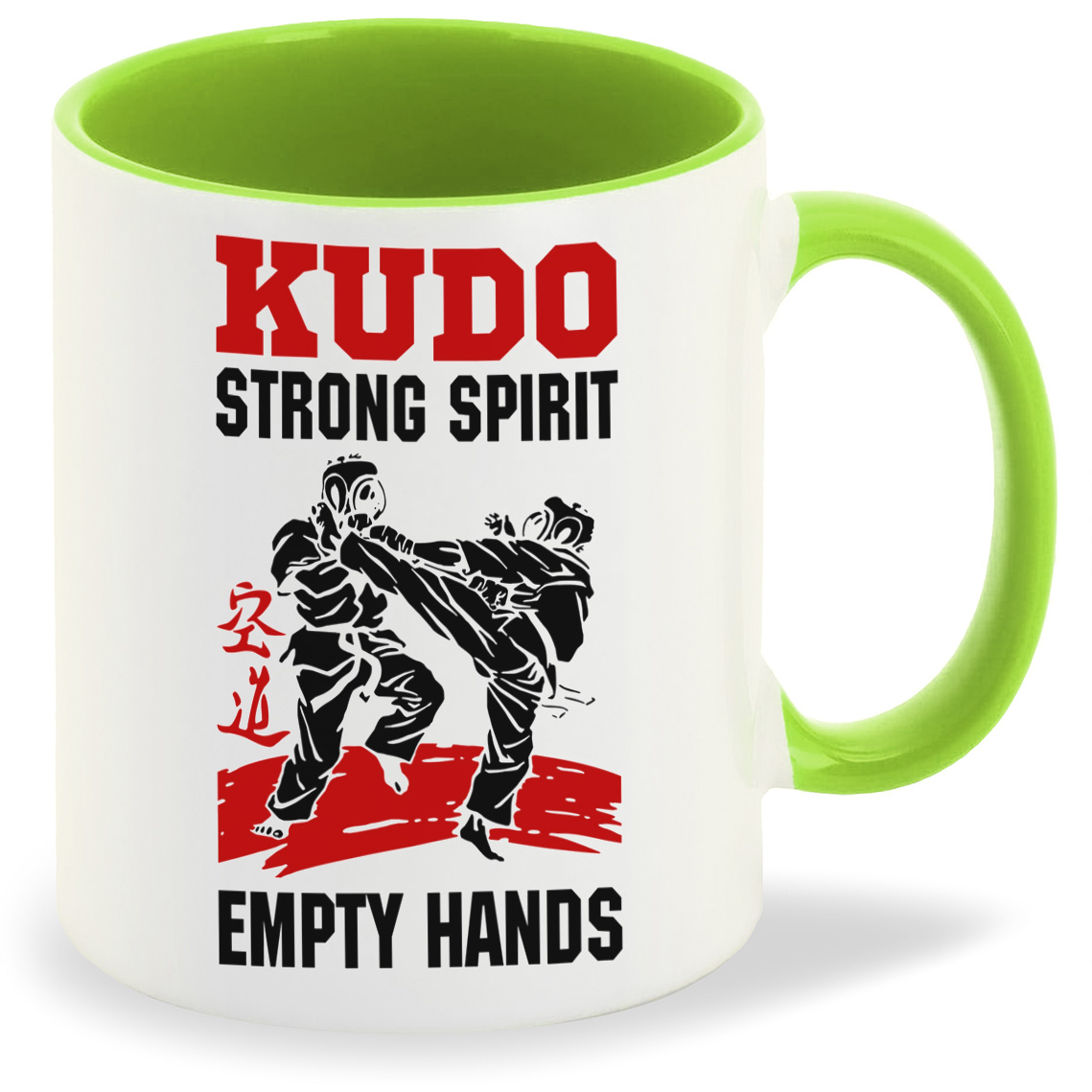

Кружка CoolPodarok Kudo strong spirit empty hands, Kudo strong spirit empty hands