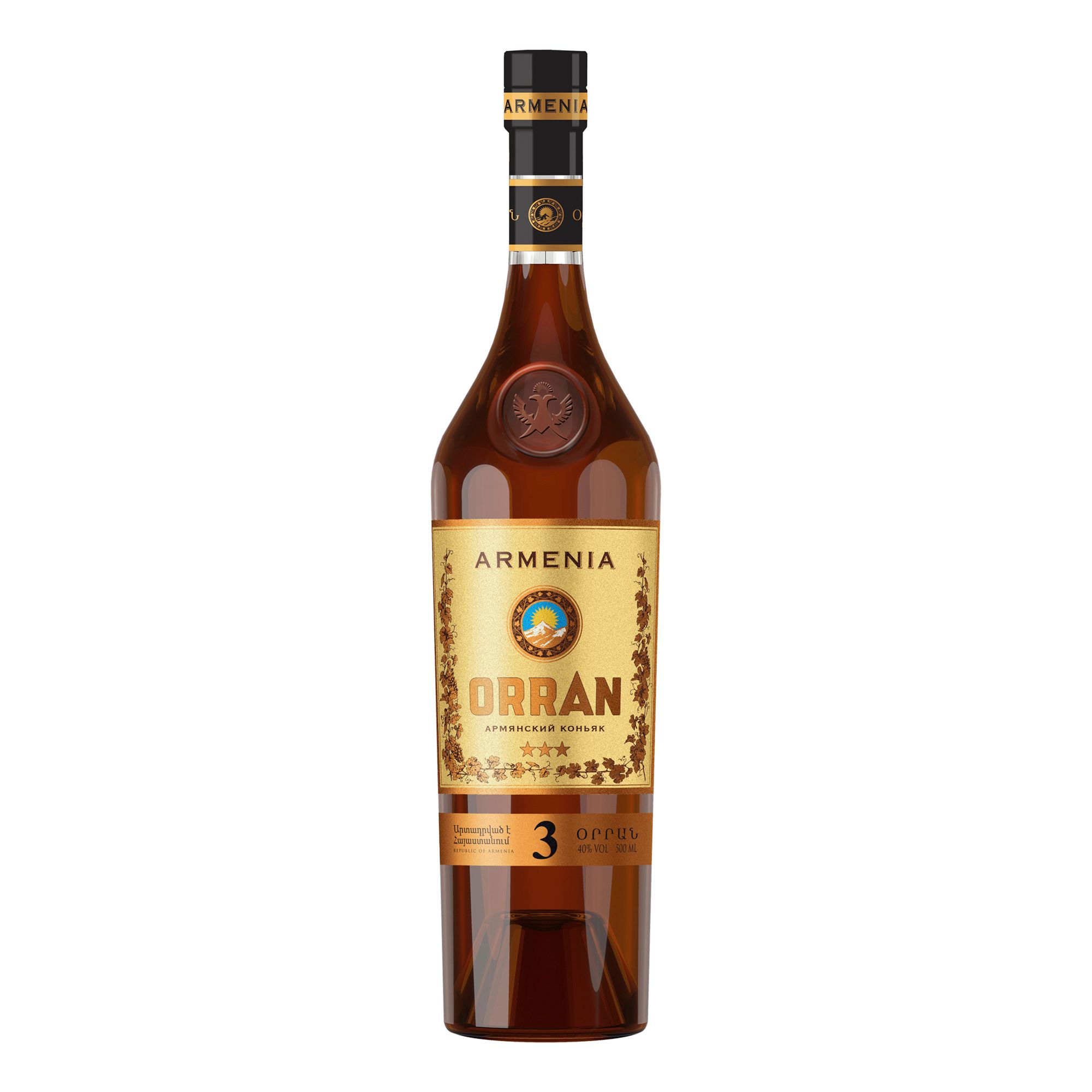 

Коньяк Orran 3 Years Old армянский 40% 0,5 л