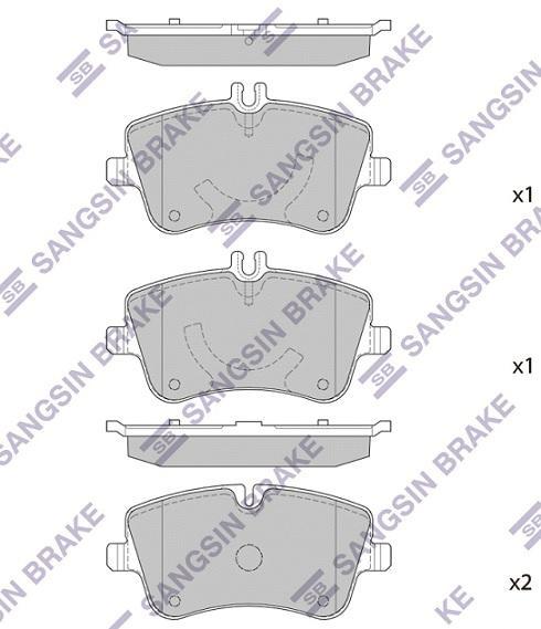 

Тормозные колодки Sangsin brake передние SP2191