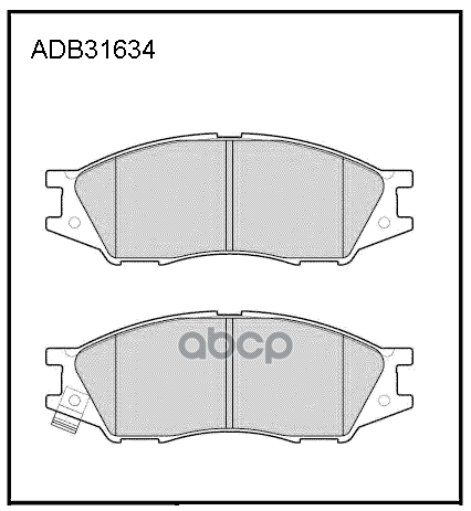 

Тормозные кололки ALLIED NIPPON передние дисковые ADB31634