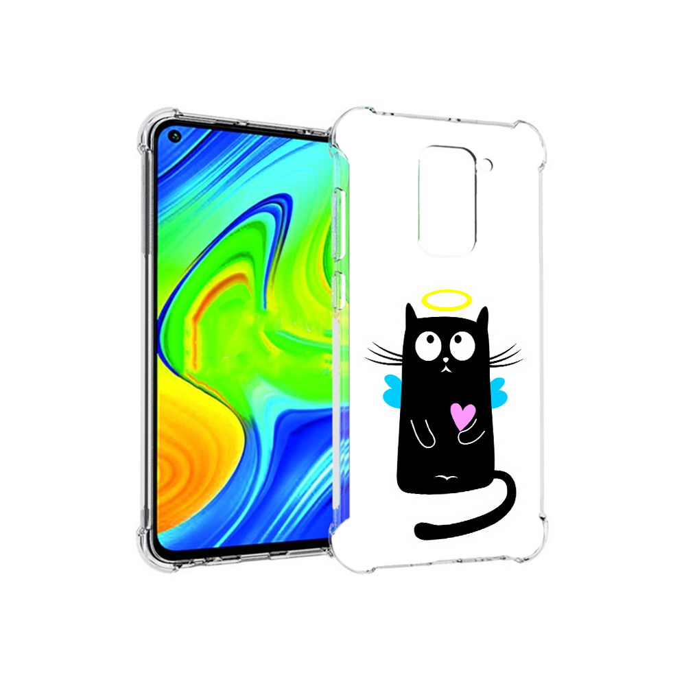 

Чехол MyPads Tocco для Xiaomi Redmi Note 9 Кот ангелок (PT150805.258.96), Прозрачный, Tocco