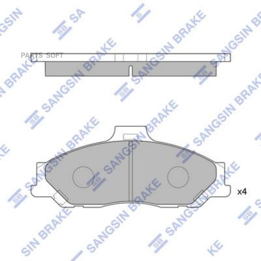 

Колодки Тормозные Sangsin brake sp1628