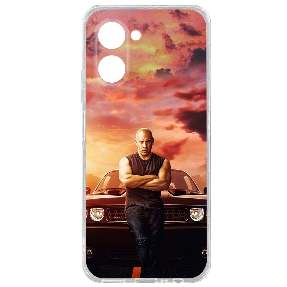 Чехол-накладка Krutoff Clear Case Форсаж. Доминик Торетто для Realme C33 2023