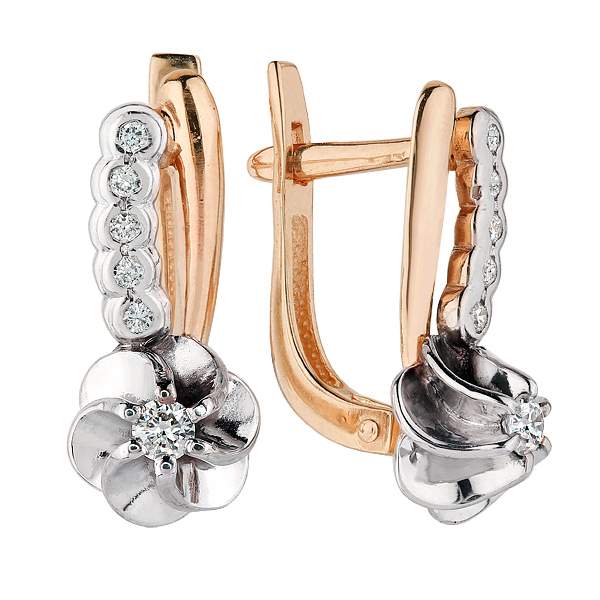 

Серьги из золота Azade 82208-К, бриллиант, 82208-К