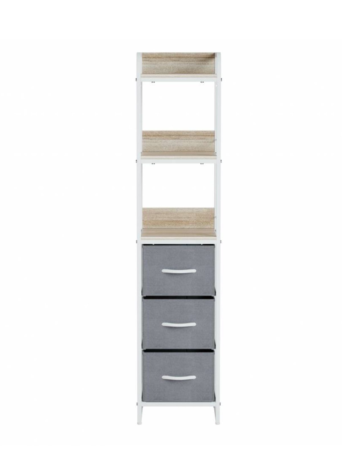 

Комод тканевый с полками Leset Ноа, 3 ящика, 31x29x137,2, серый