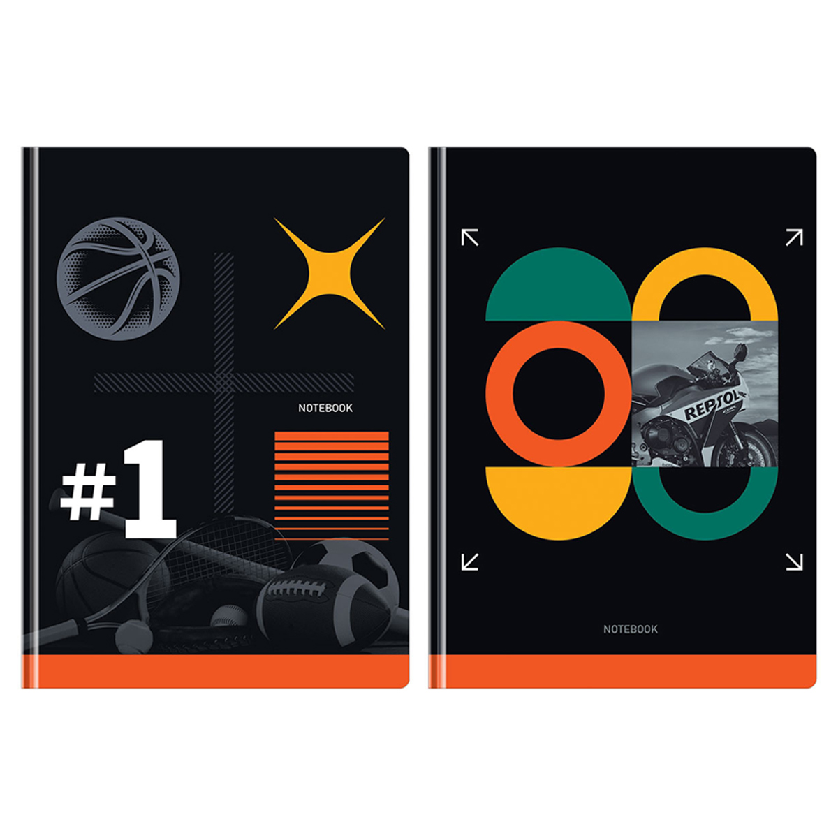 

Бизнес-блокнот А5, 80л., BG "Sport format", soft-touch ламинация