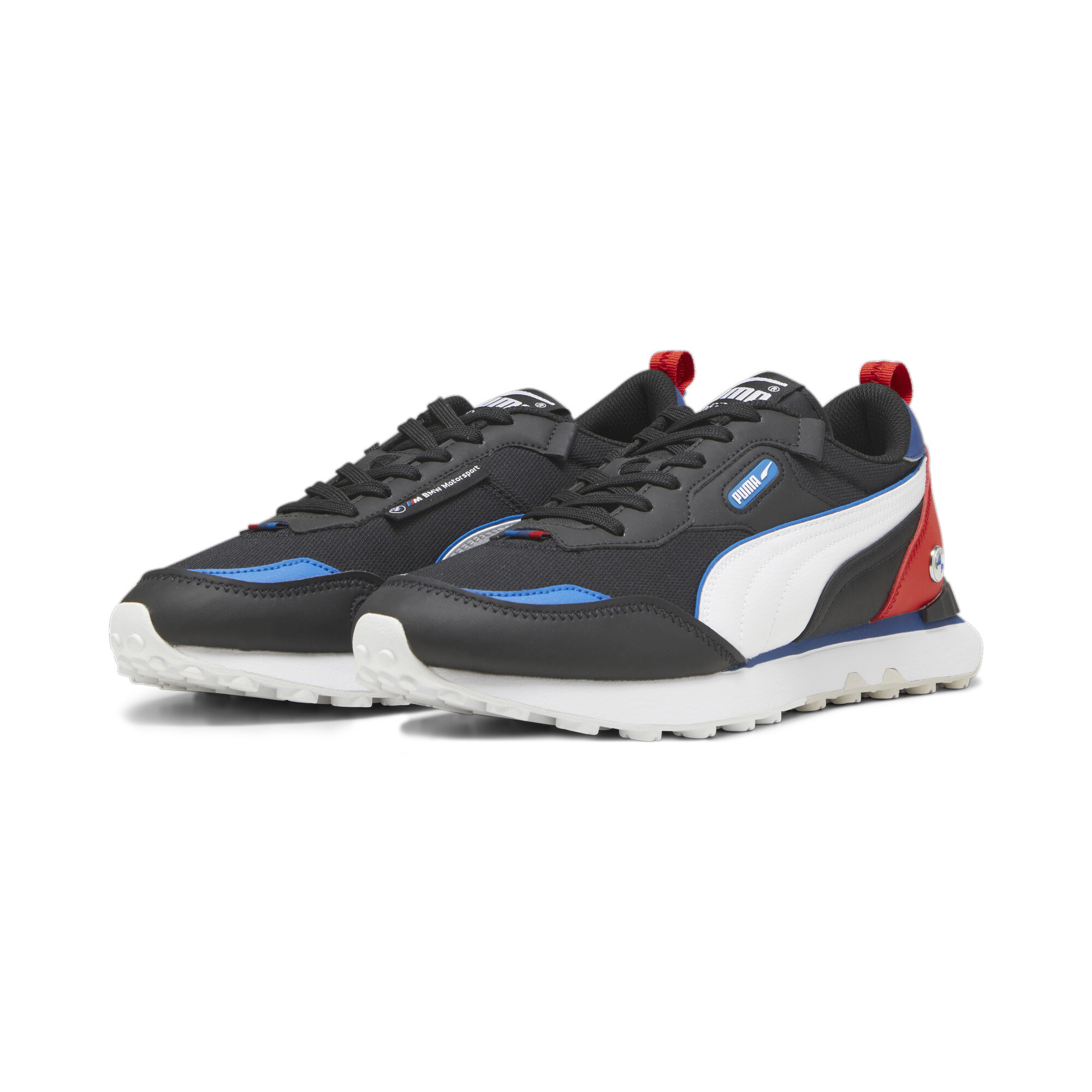 

Кроссовки унисекс PUMA BMW MMS Rider FV черные 9.5 UK, Черный, BMW MMS Rider FV