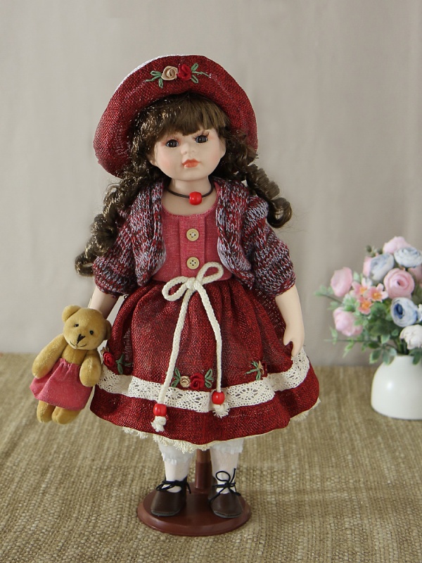 Кукла фарфоровая Devere 16' на подставке KSVA-YF-161214