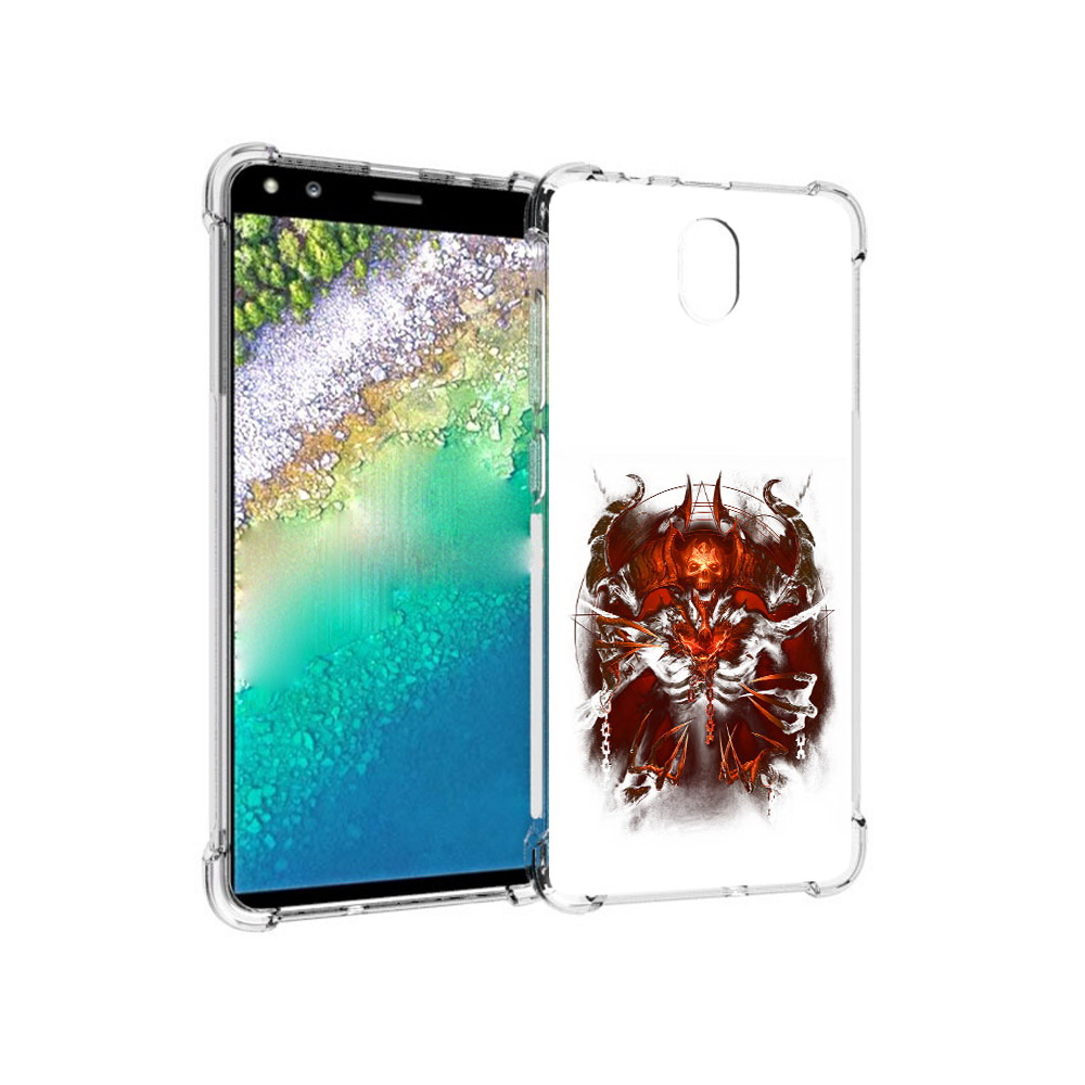

Чехол MyPads Tocco для Nokia C01 Plus яркий демон (PT161800.114.708), Прозрачный, Tocco