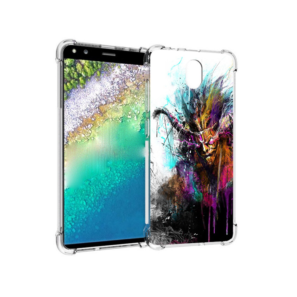 

Чехол MyPads Tocco для Nokia C01 Plus яркий дьявол (PT161800.114.709), Прозрачный, Tocco