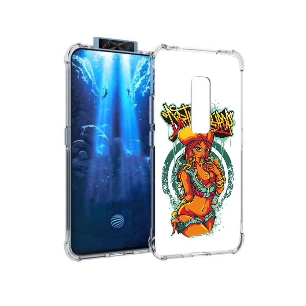 Чехол MyPads Tocco для Vivo V17 Pro нарисованная девушка комикс (PT226965.387.500)
