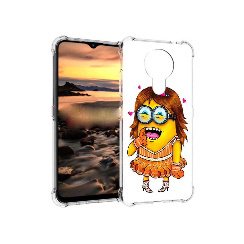

Чехол MyPads Tocco для Nokia 1.4 Миньон девочка (PT159954.115.116), Прозрачный, Tocco