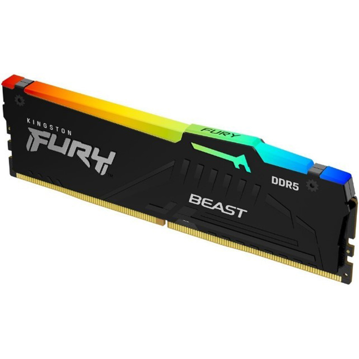 Оперативная память Kingston Fury Beast RGB 32Gb DDR5 5600MHz (KF556C40BBA-32)