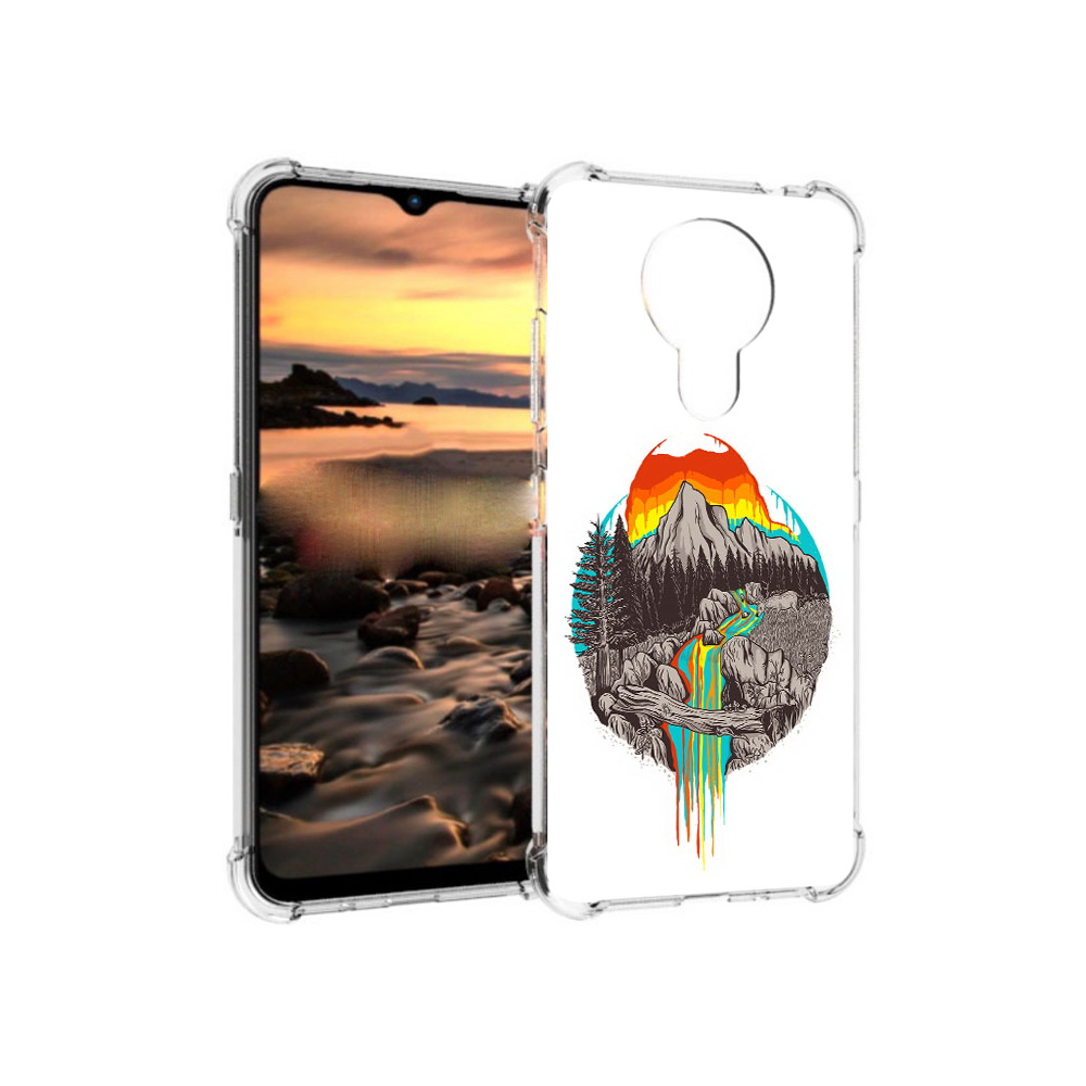 

Чехол MyPads Tocco для Nokia 1.4 Радужный водопад (PT159954.115.144), Прозрачный, Tocco