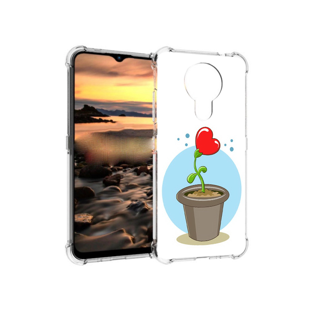

Чехол MyPads Tocco для Nokia 1.4 Растение любви 14 февраля (PT159954.115.145), Прозрачный, Tocco