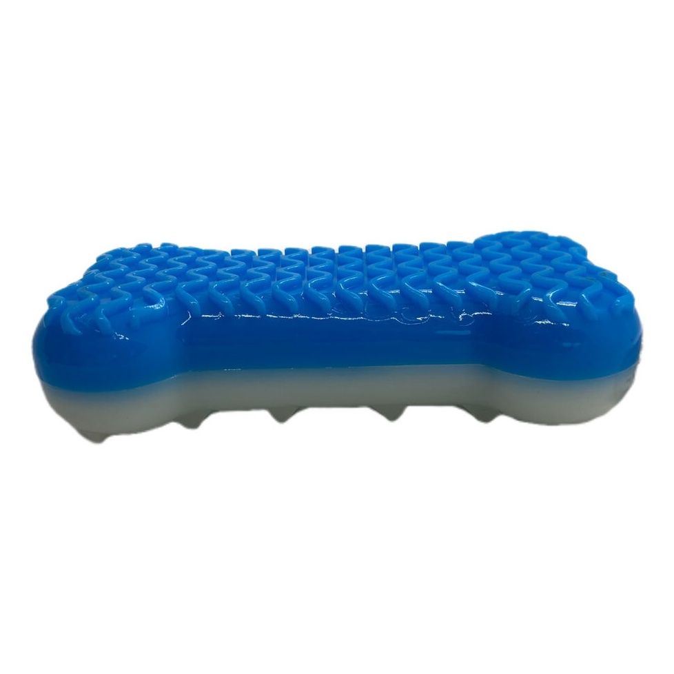 

Игрушка для собак Homepet косточка охлаждающая белая синяя 14х7х3,5 см