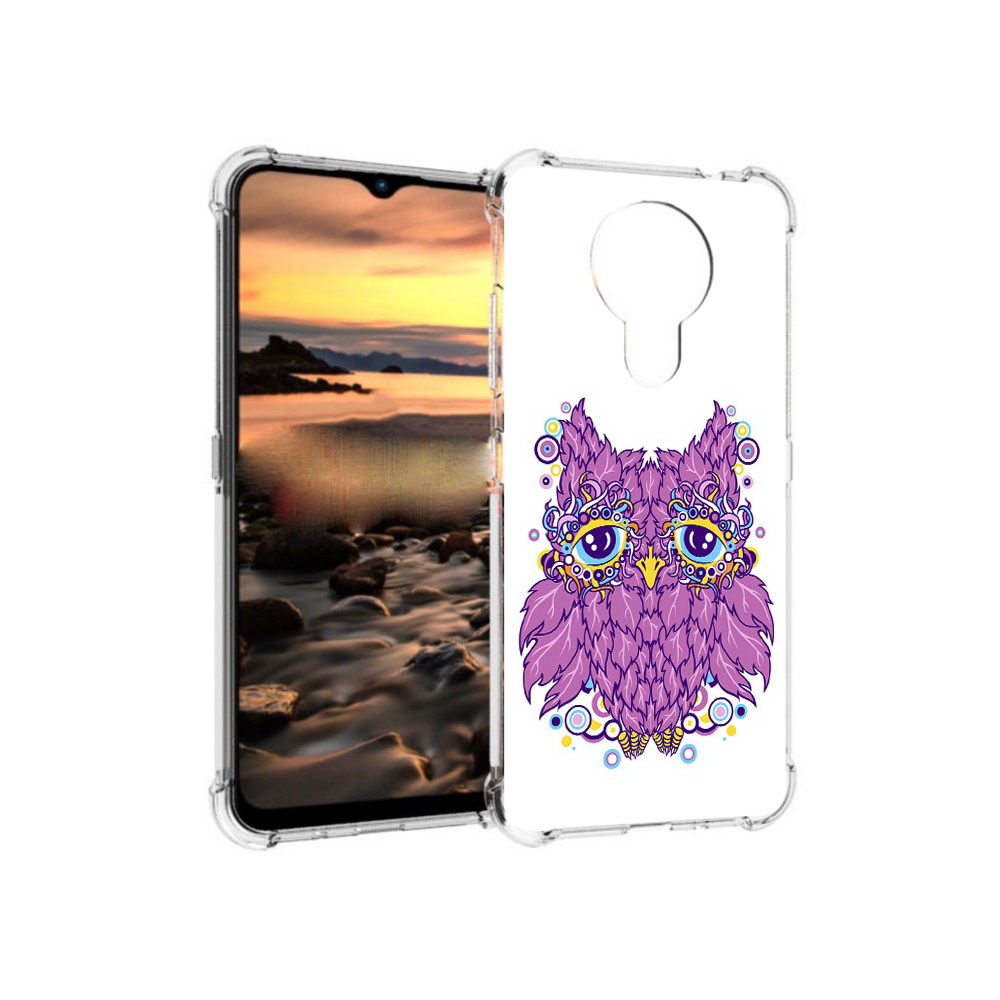 

Чехол MyPads Tocco для Nokia 1.4 Розовая сова (PT159954.115.147), Прозрачный, Tocco