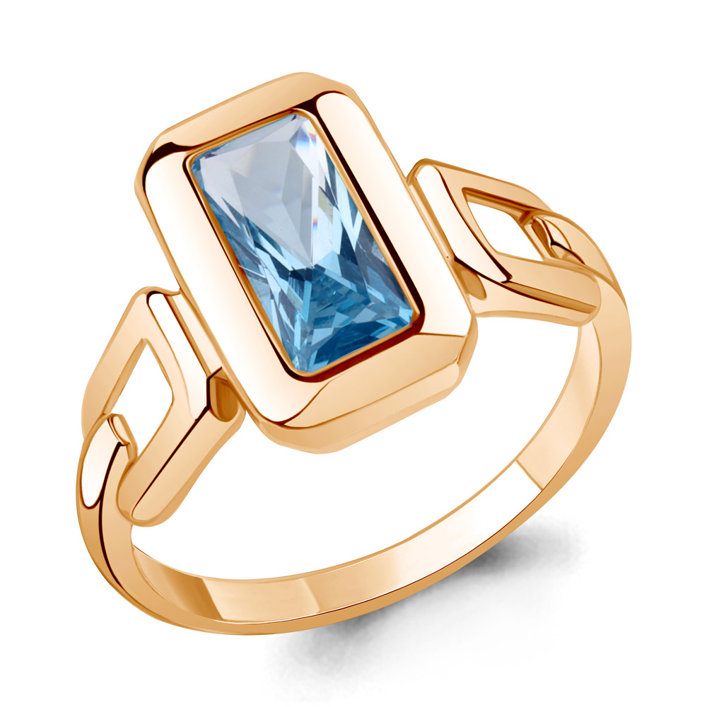 

Кольцо из серебра р.18,5 Zlatera 00034, топаз искусственный, 00034