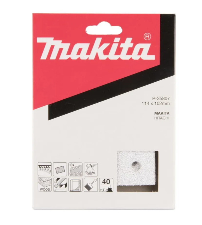 Шлифовальная бумага Makita P-35807 93х102 мм K40 белая 10 шт