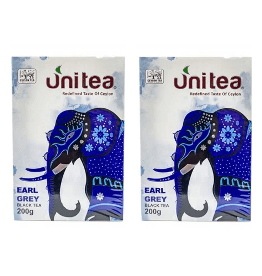 Чай черный Unitea Earl Grey, 200 г х 2 шт