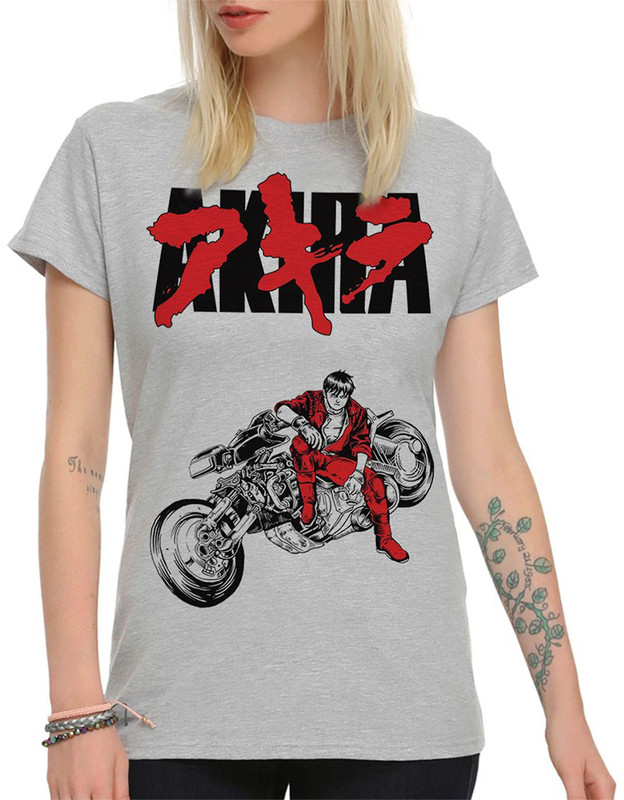 

Футболка женская DreamShirts Studio Акира / Akira / Аниме серая S, Серый, Акира / Akira / Аниме