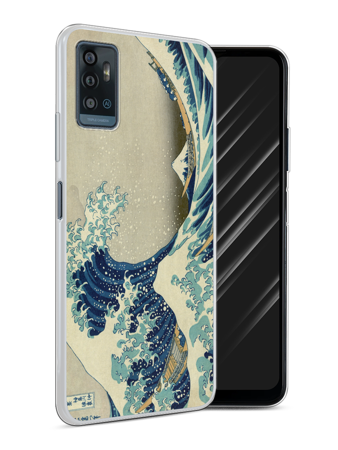 

Чехол Awog на ZTE Blade A71 / ЗТЕ Блэйд A71 "Большая волна в Канагаве", Разноцветный, 134450-9