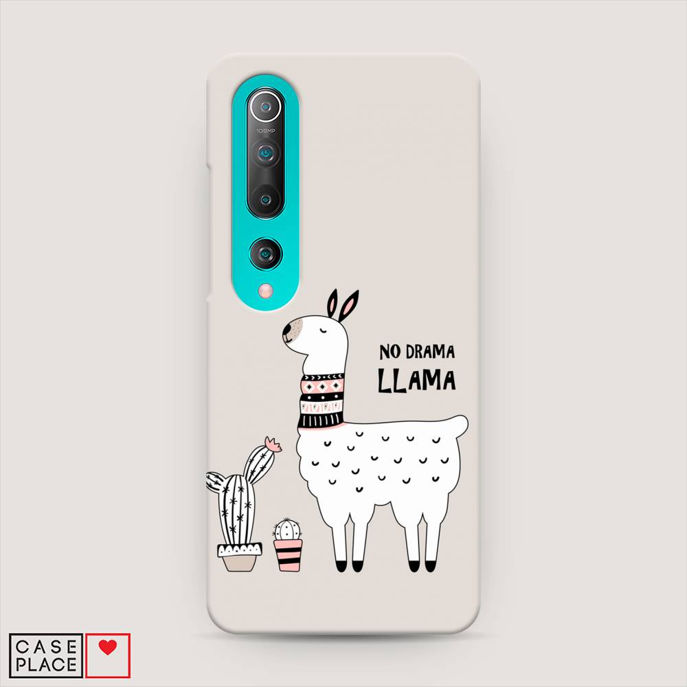 фото Пластиковый чехол "no drama llama" на xiaomi mi 10 pro awog