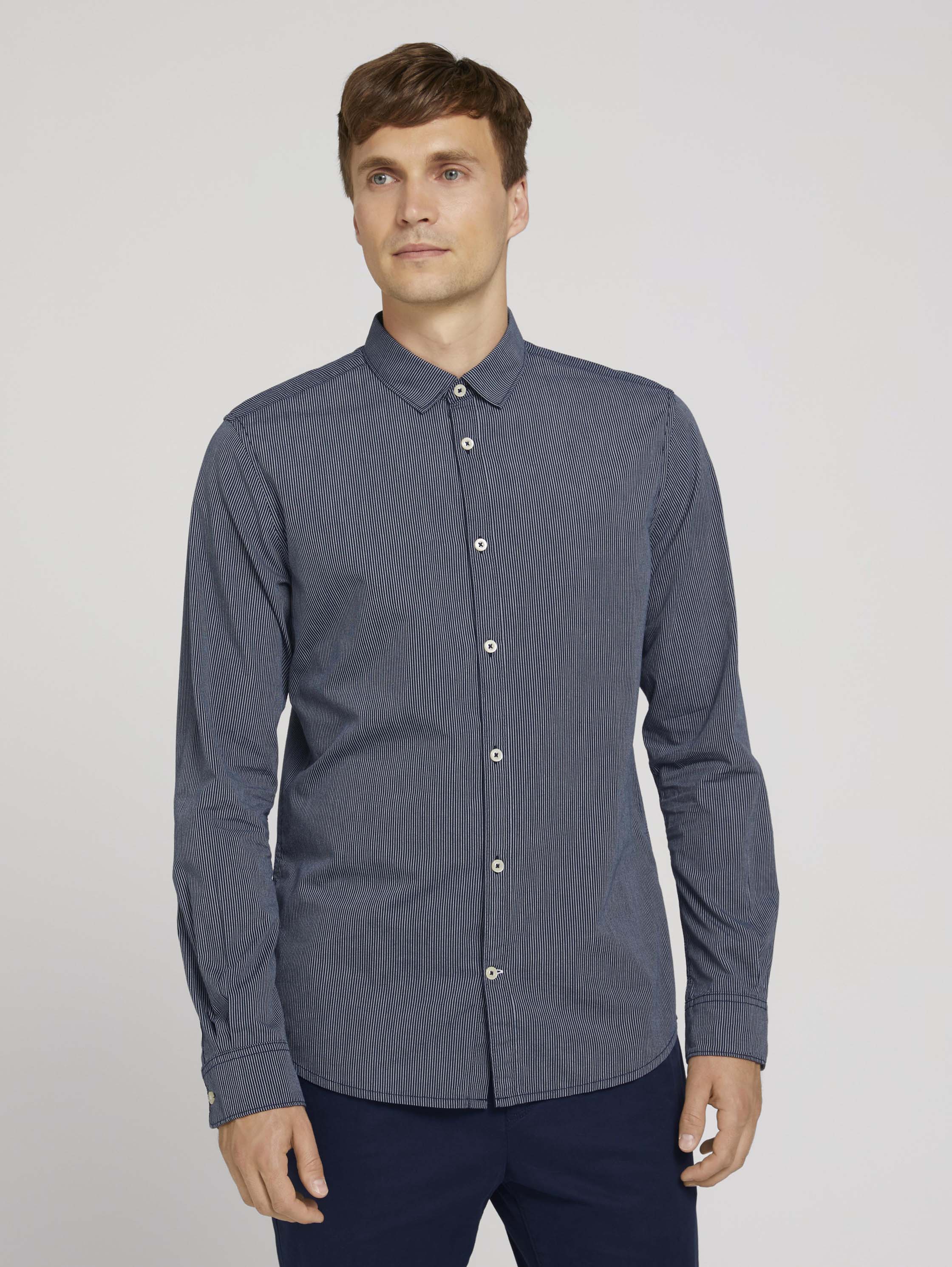

Рубашка мужская TOM TAILOR 1026863 синяя XL, 1026863