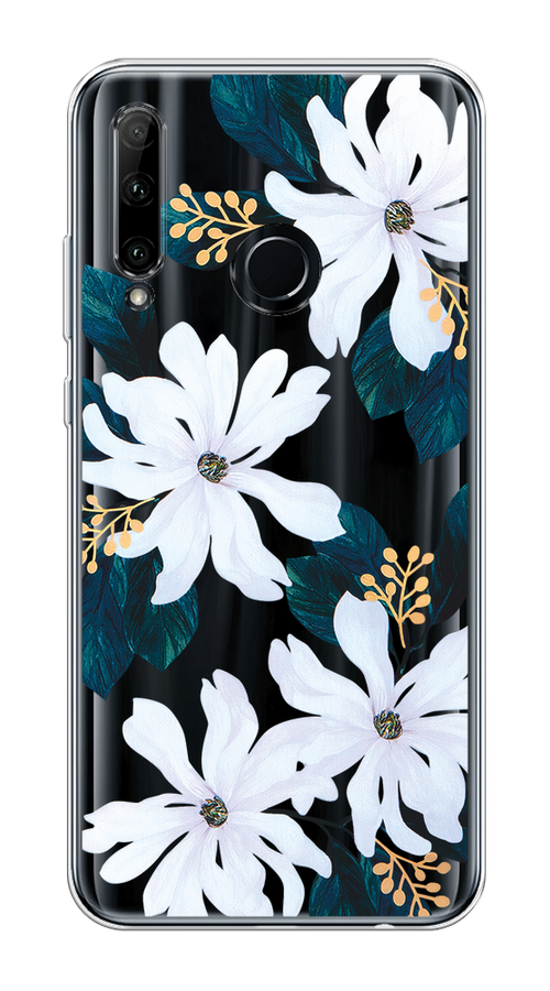 

Чехол на Honor 10i/20 Lite 2019/20e "Delilah Flower", Зеленый;белый, 68950-1