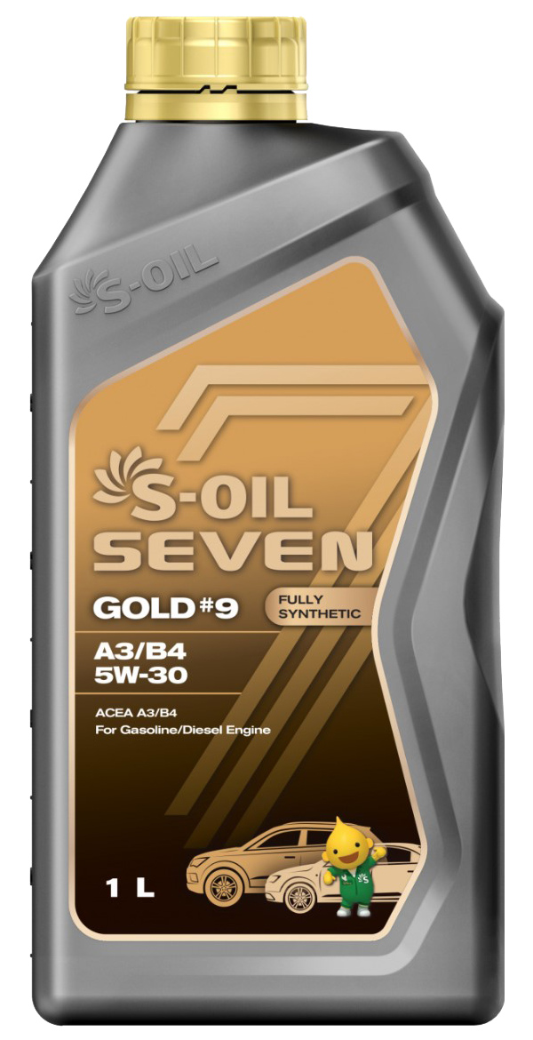 

Моторное масло S-OIL синтетическое 7 Gold#9 A3/B4 Sn 10w40 1л