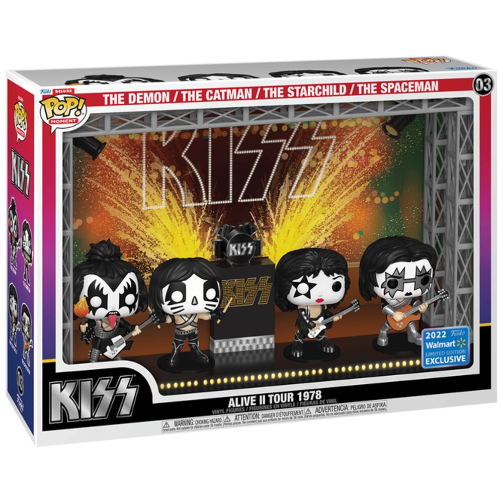 Фигурка Funko POP Moment Delux Kiss Набор фигурок группы Kiss Kiss Alive II Tour 1978