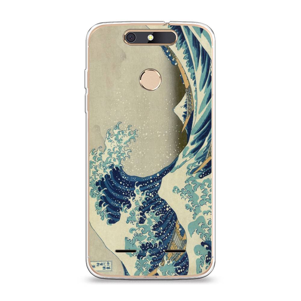 

Чехол Awog на ZTE Blade V8 mini / ЗТЕ Блэйд V8 mini "Большая волна в Канагаве", 131950-9