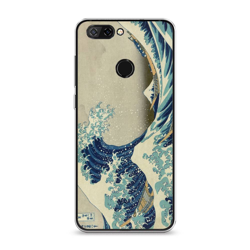 

Чехол Awog на ZTE Blade V9 / ЗТЕ Блэйд V9 "Большая волна в Канагаве", Разноцветный, 132450-9