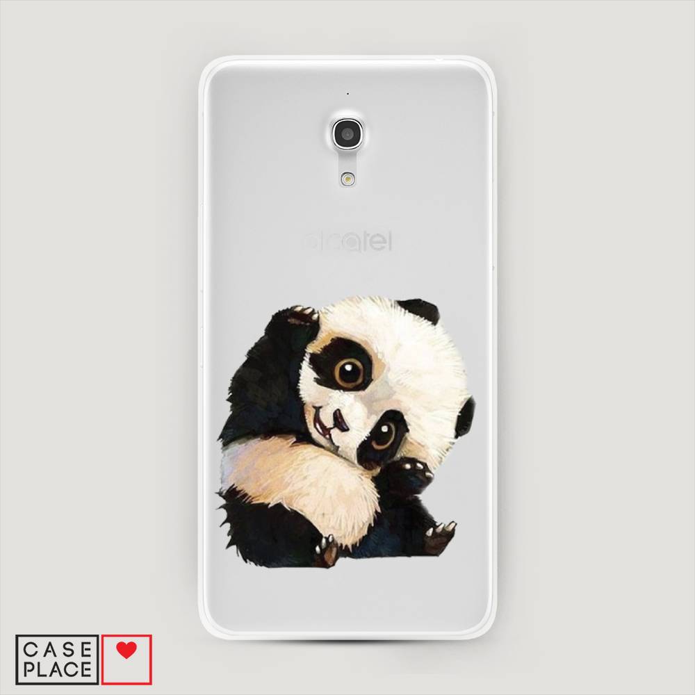 

Силиконовый чехол "Большеглазая панда" на Alcatel Pixi 4 (5) 5045D, Большеглазая панда