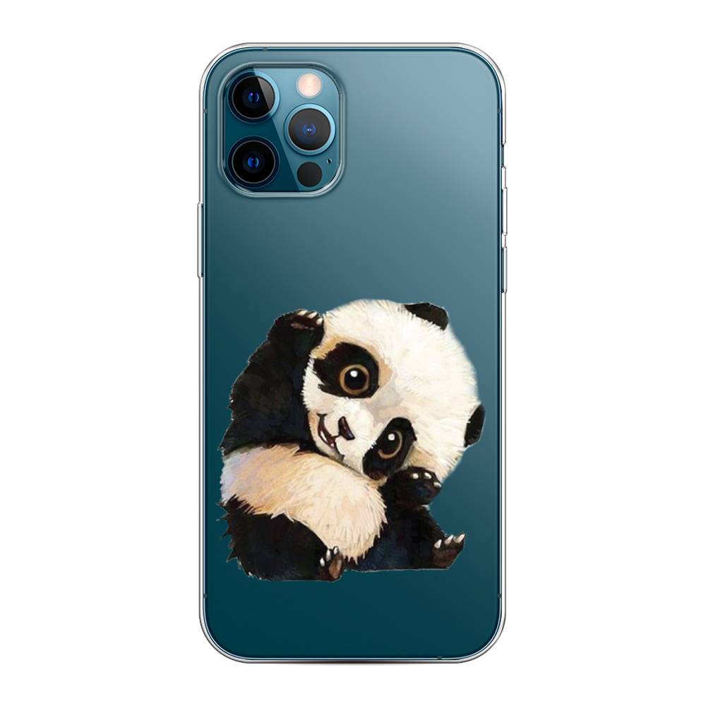 

Силиконовый чехол "Большеглазая панда" на Apple iPhone 12 Pro, Большеглазая панда