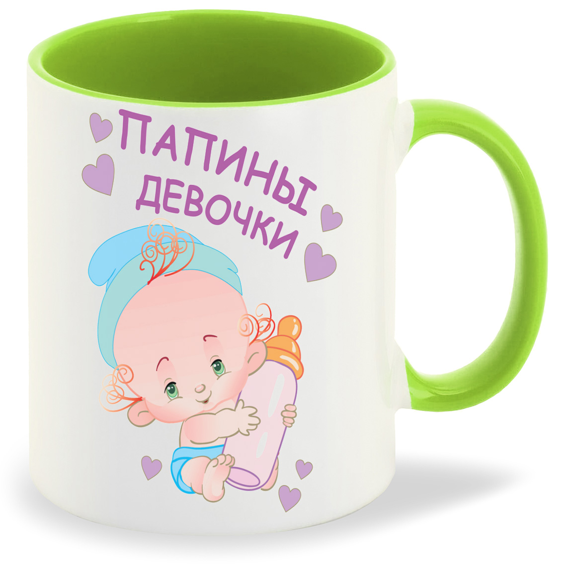 

Кружка CoolPodarok пузожитель папины девочка, пузожитель папины девочка
