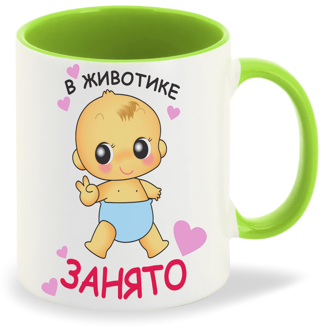 

Кружка CoolPodarok пузожитель в животике занято, пузожитель в животике занято