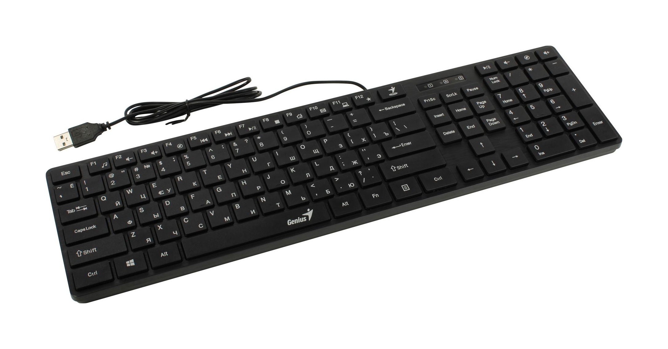 Проводная клавиатура Genius SlimStar 126 Black (31310017417)