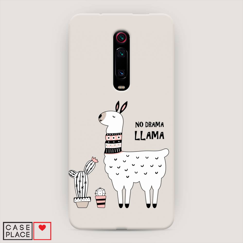 фото Пластиковый чехол "no drama llama" на xiaomi mi 9t pro awog