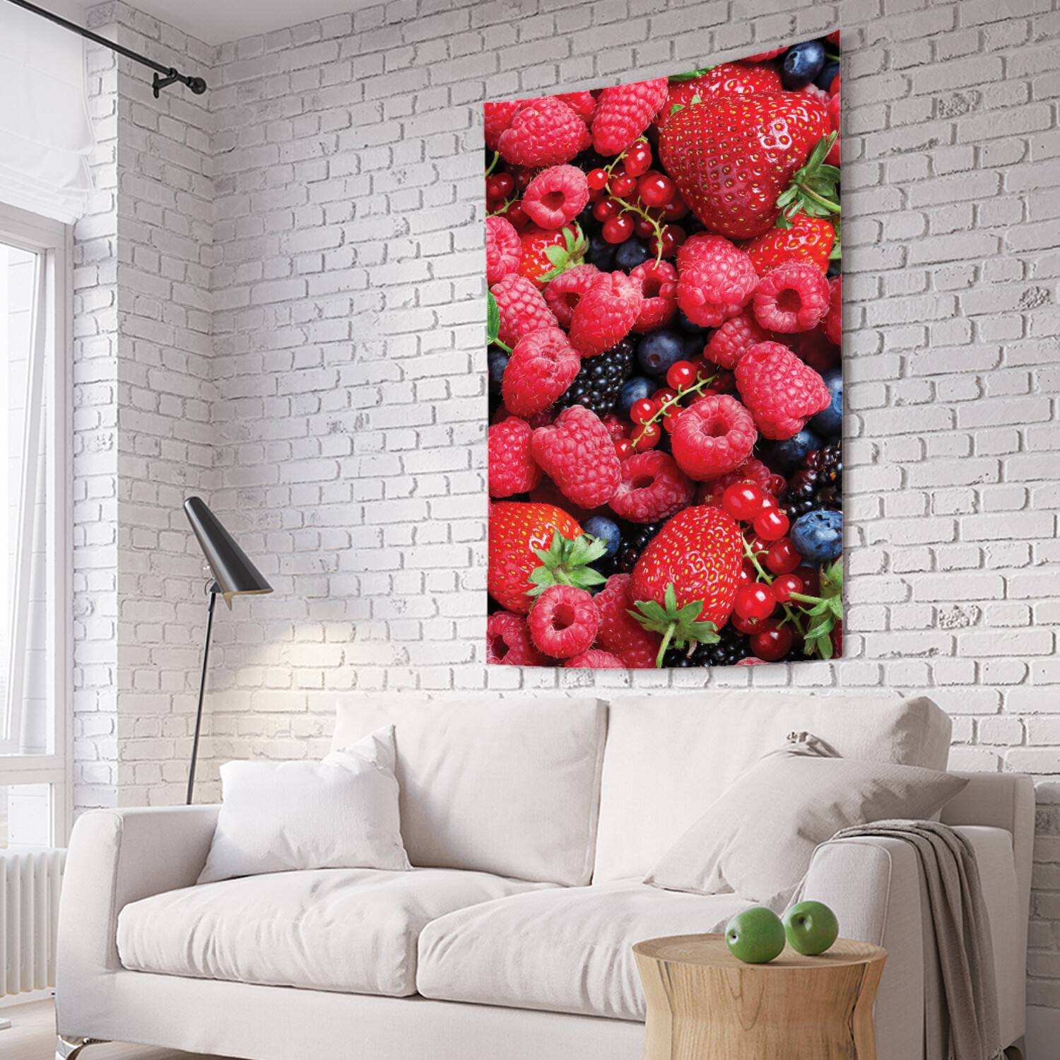 

Вертикальное фотопанно на стену JoyArty JoyArty "Ягодное ассорти", из ткани, 100х150 см, Ягодное ассорти