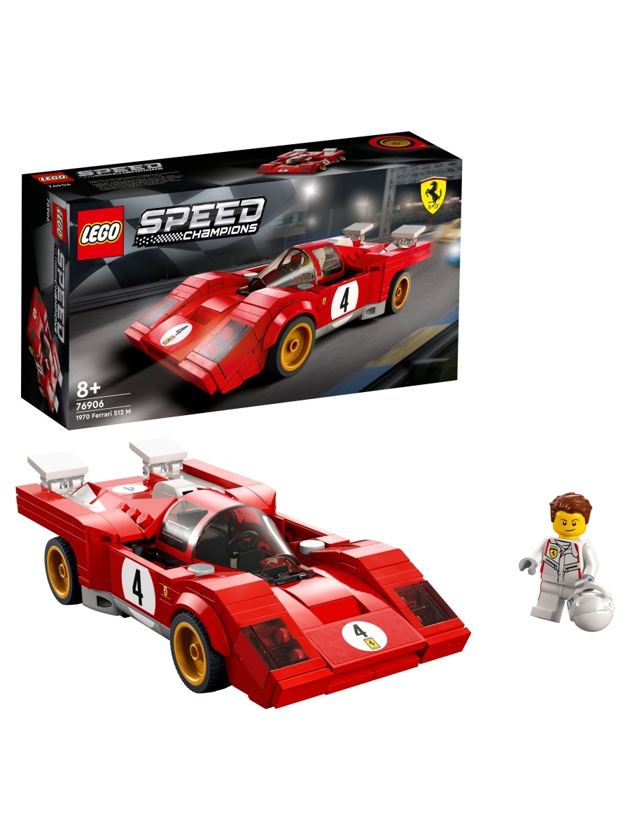 фото Конструктор lego speed champions 76906 1970 ferrari 512 m