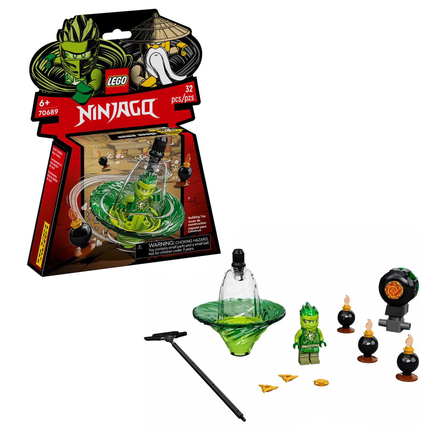 фото Конструктор lego ninjago 70689 обучение кружитцу ниндзя ллойда