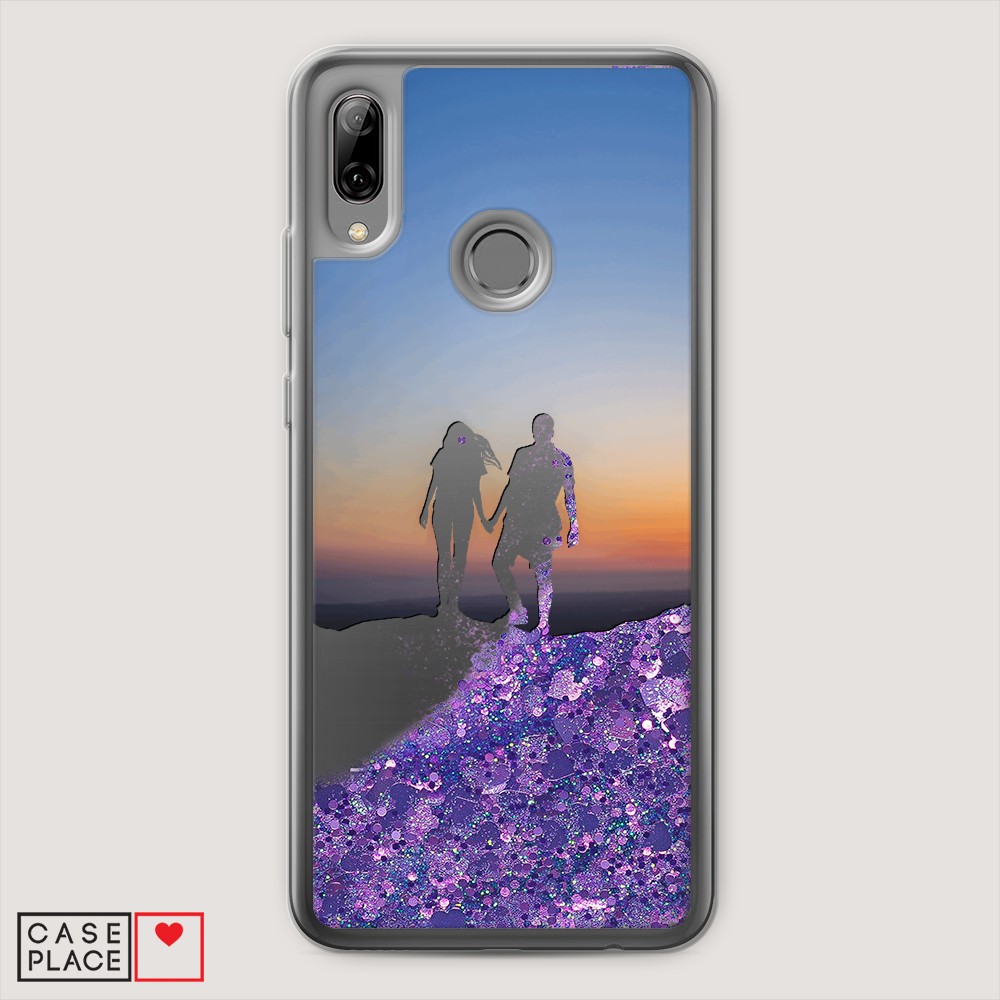 

Чехол Awog на Huawei P Smart 2019/Honor 10 Lite "Пара на краю света", Разноцветный, 67592-1