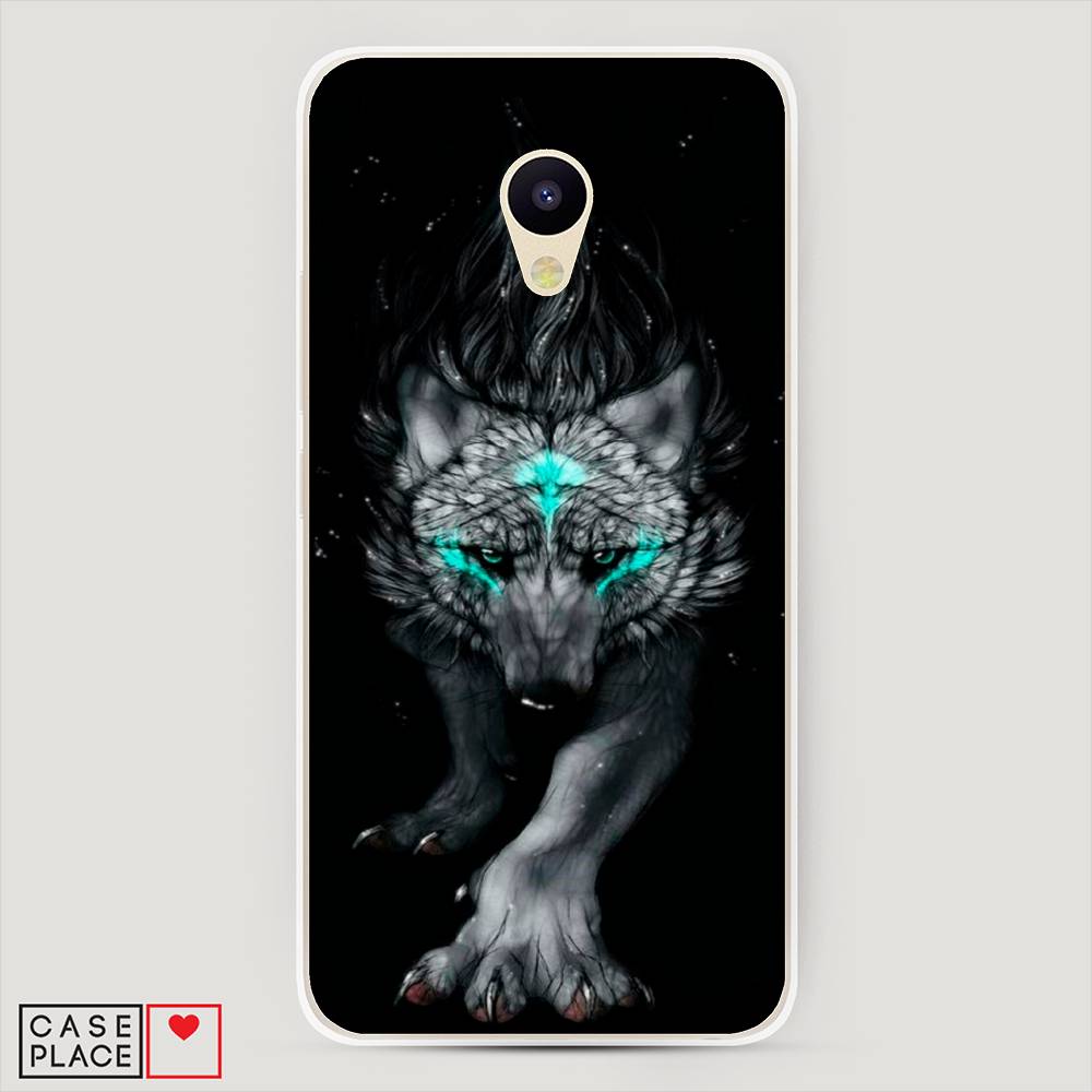 

Чехол Awog на Meizu M5c "Волшебный волк", Черный;серый, 72350-2