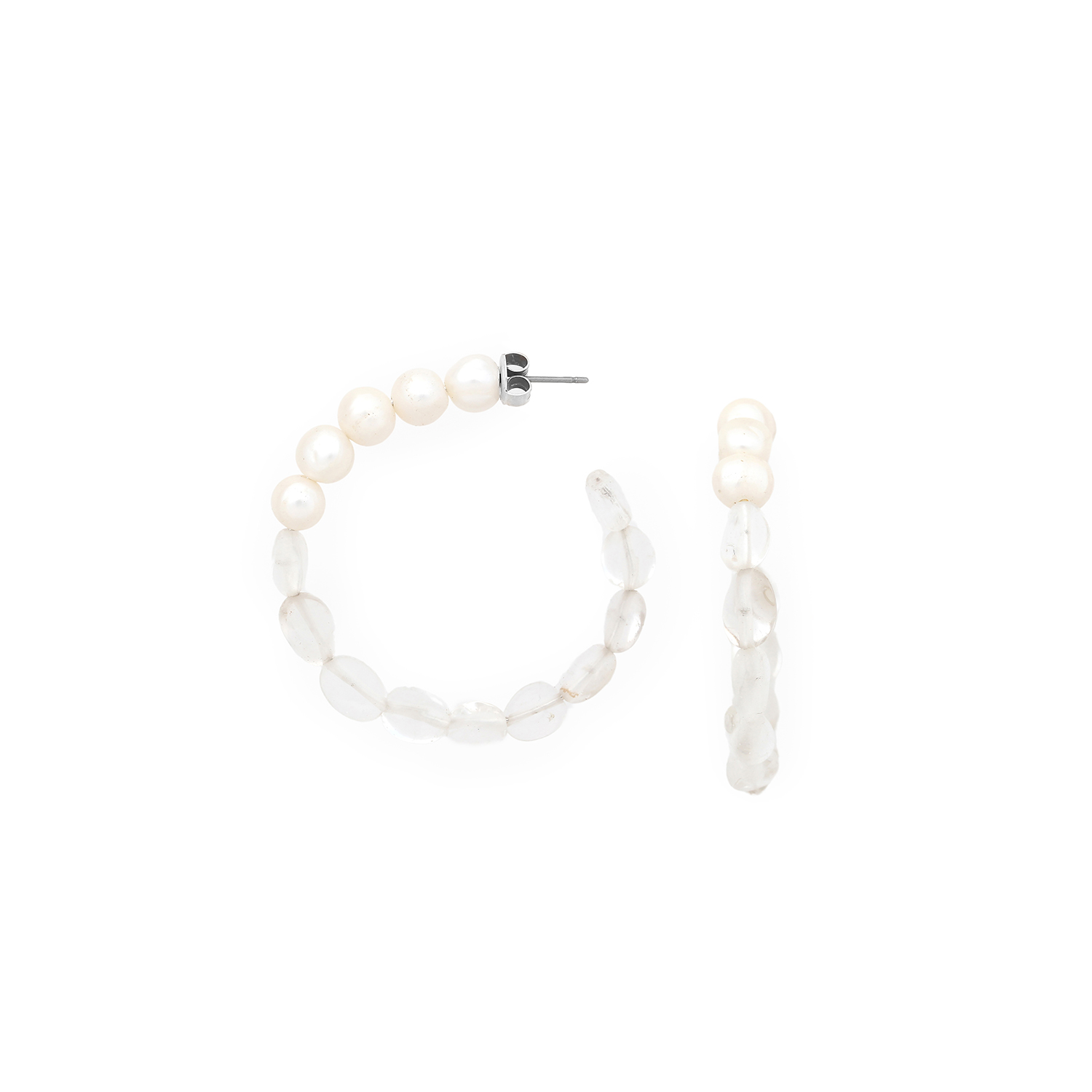 

Серьги конго из бижутерного сплава Nature Bijoux NB24.2-12-79498, горный хрусталь, NB24.2-12-79498